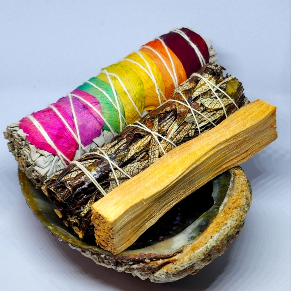 2 sage, 1 holy wood and shell bundle